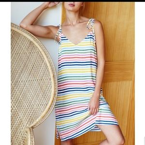 Emerson Fry Curation Summer stripe Rainbow dress